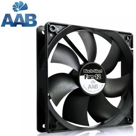 AABCOOLING Black Silent Fan 12