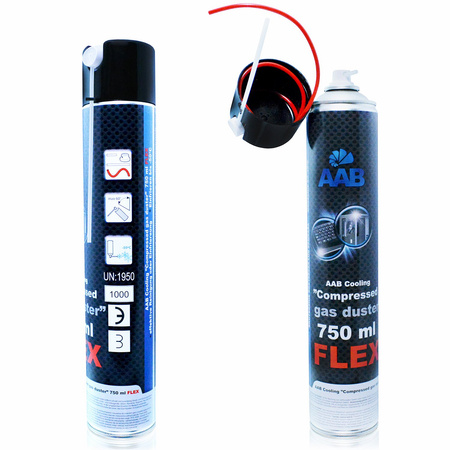 AABCOOLING Compressed Gas Duster FLEX 750ml