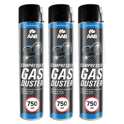 3 x AABCOOLING Compressed gas duster 750ml